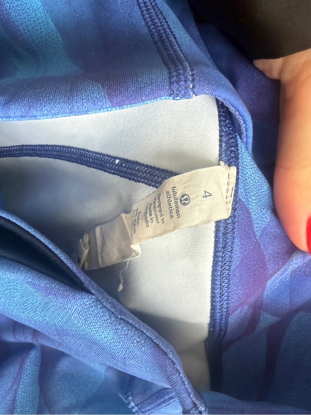 lululemon athletica Girls Blue Abstract Print Leggings - Picture 4 of 5